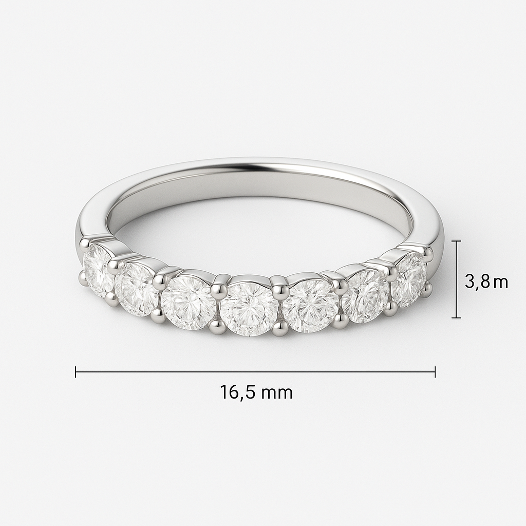 Eternity Lab Grown Diamond Band Ring – Classic Half-Eternity Design