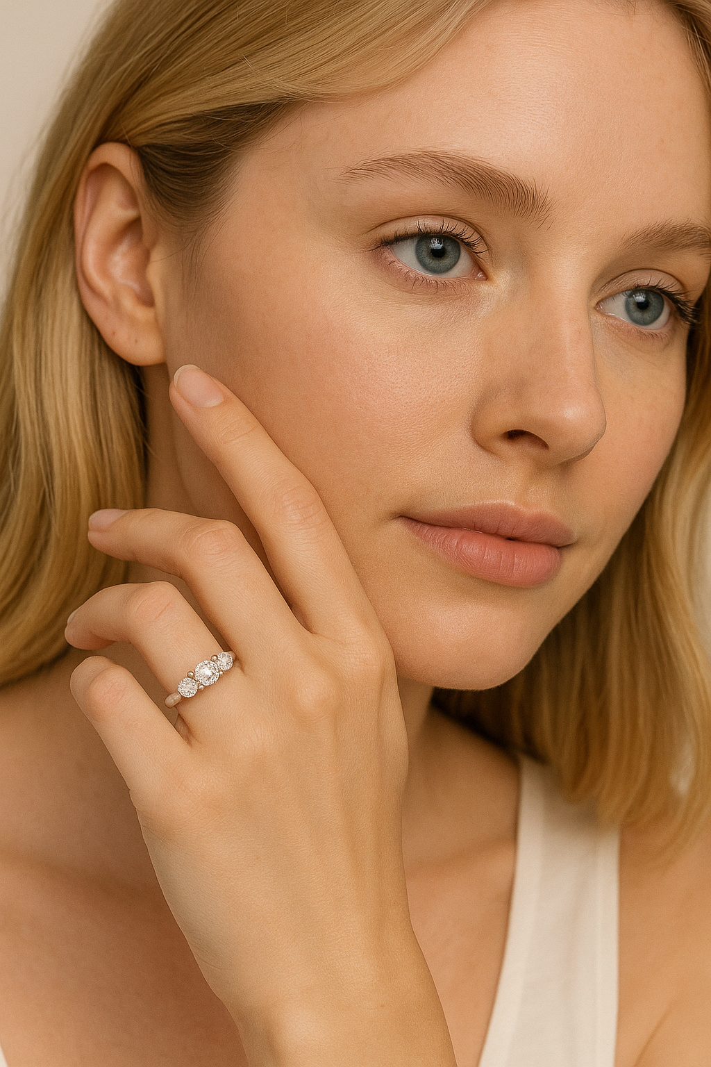 Three-Stone Lab Grown Diamond Ring