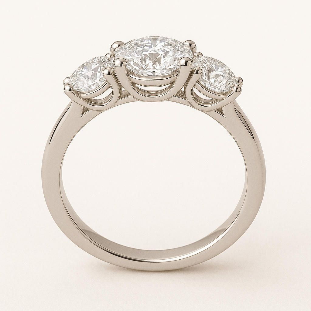Three-Stone Lab Grown Diamond Ring