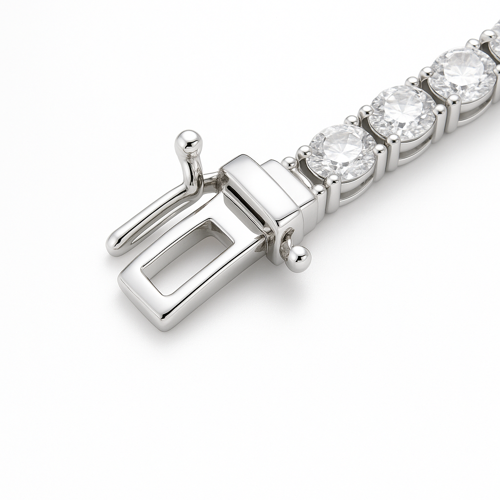 6.5 Inch Lab Diamond Tennis Bracelet (10ct) in 18K White Gold