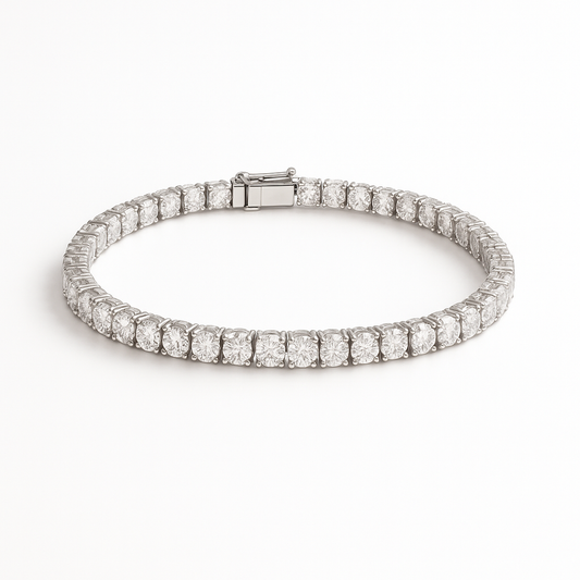 6.5 Inch Lab Diamond Tennis Bracelet (10ct) in 18K White Gold