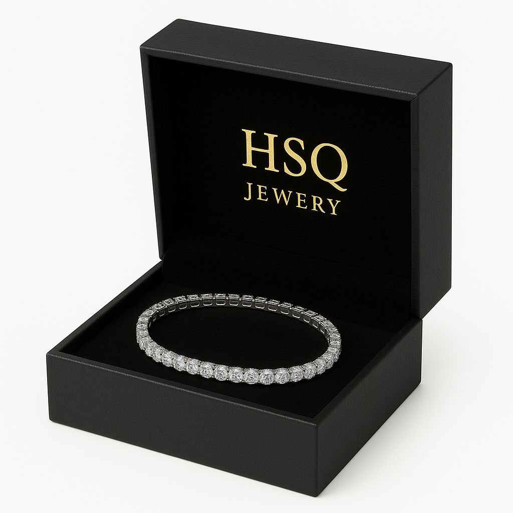 6.5 Inch Lab Diamond Tennis Bracelet (3ct) in 18K White Gold