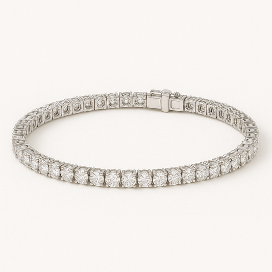 6 Inch Lab Diamond Tennis Bracelet (3ct) in 18K White Gold