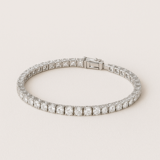 6 Inch Lab Diamond Tennis Bracelet (2ct) in 18K White Gold