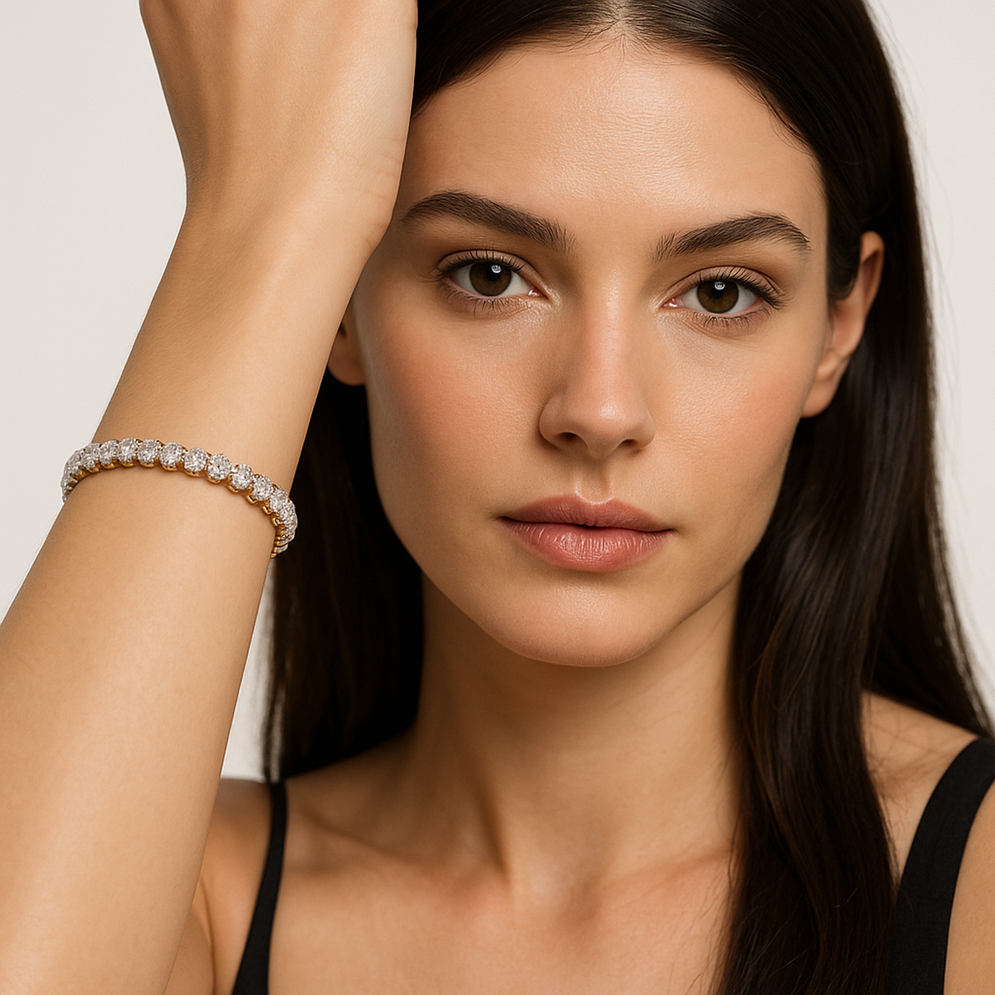 7.5 Inch Lab Diamond Tennis Bracelet (10ct) in 18K White Gold