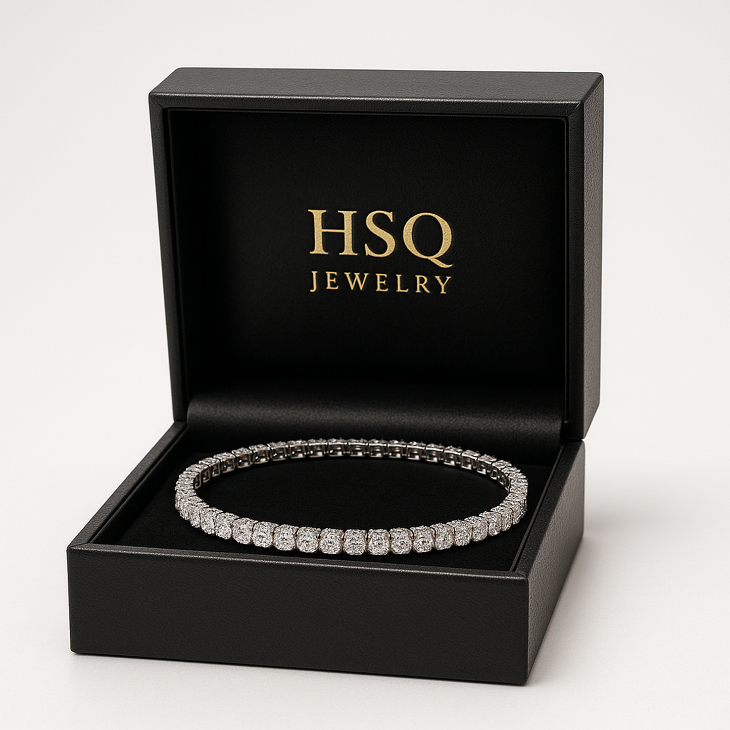 7.5 Inch Lab Diamond Tennis Bracelet (10ct) in 18K White Gold