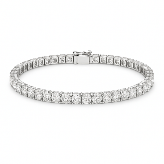7.5" Lab-Grown Diamond Tennis Bracelet （ 15 ctw）HSQ Jewelry