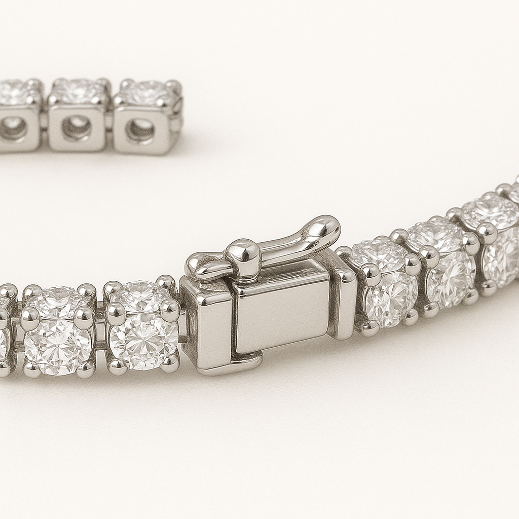 6 Inch Lab Diamond Tennis Bracelet (3ct) in 18K White Gold