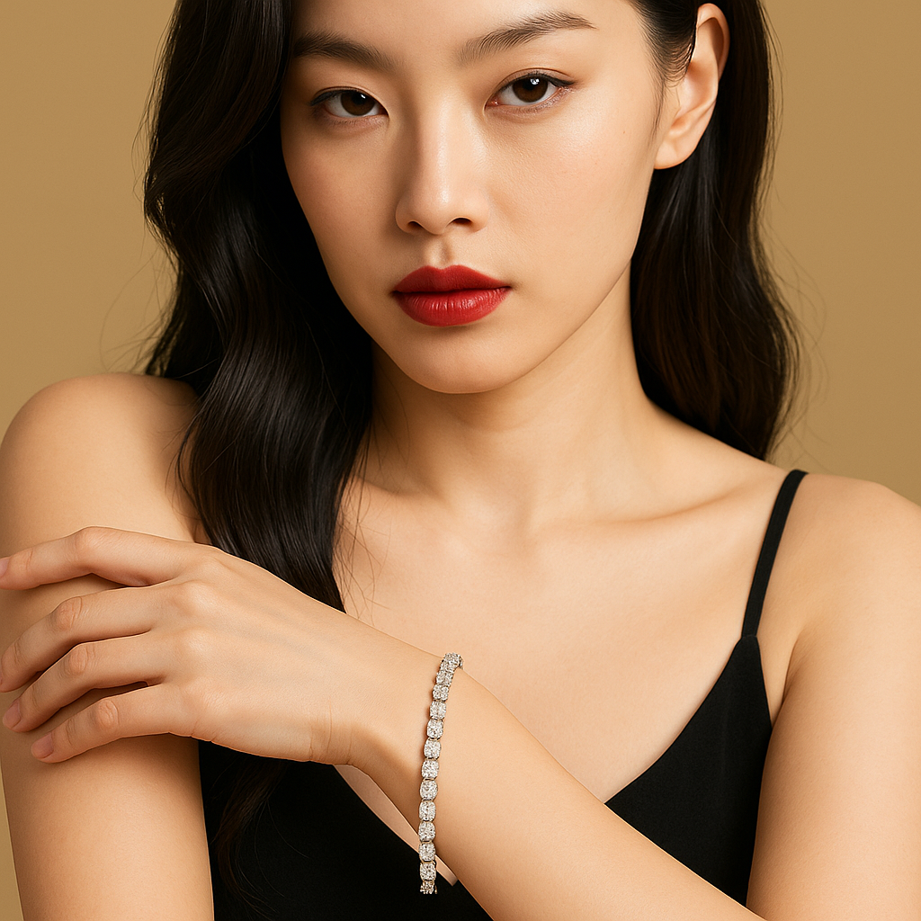 7 Inch Lab Grown Diamond Tennis Bracelet (15 ct. tw.) in 18K White Gold