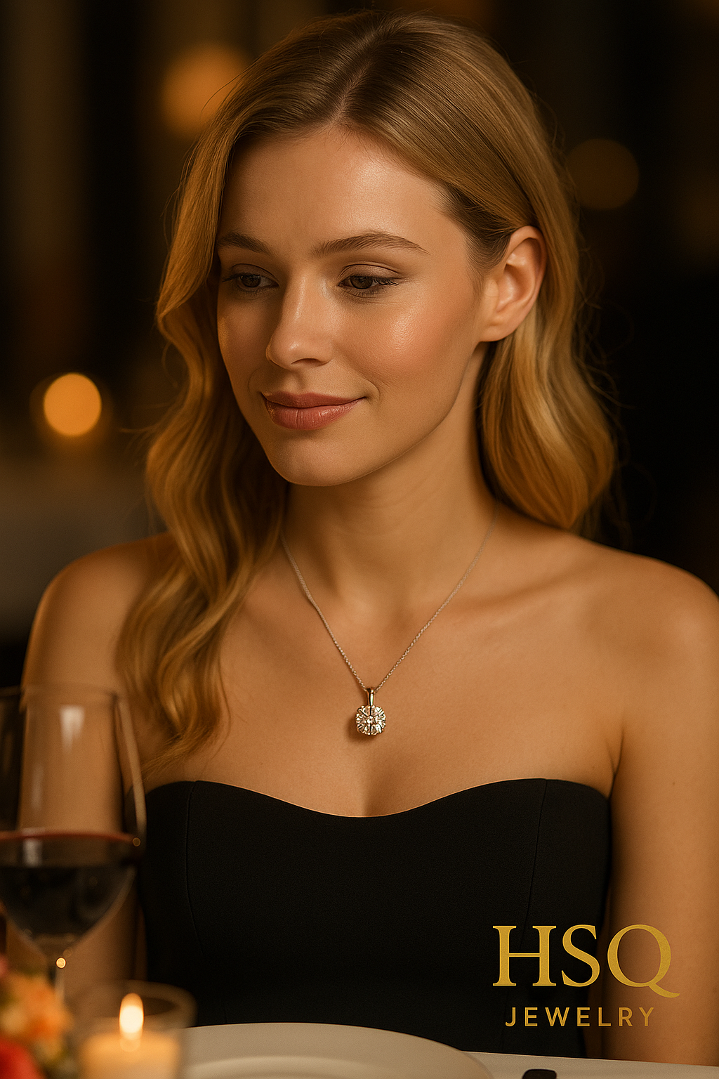 Classic Solitaire Lab-Grown Diamond Necklace (1–20ct)|HSQ Jewerly