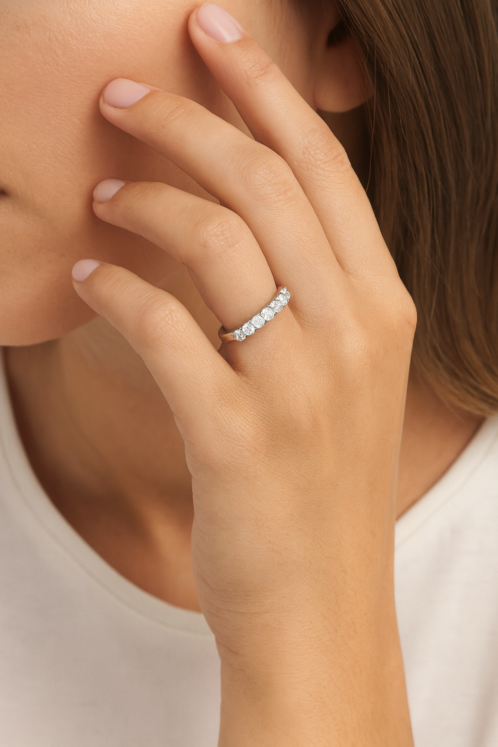 Eternity Lab Grown Diamond Band Ring – Classic Half-Eternity Design