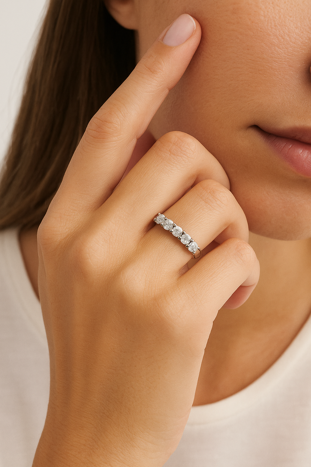 Eternity Lab Grown Diamond Band Ring – Classic Half-Eternity Design