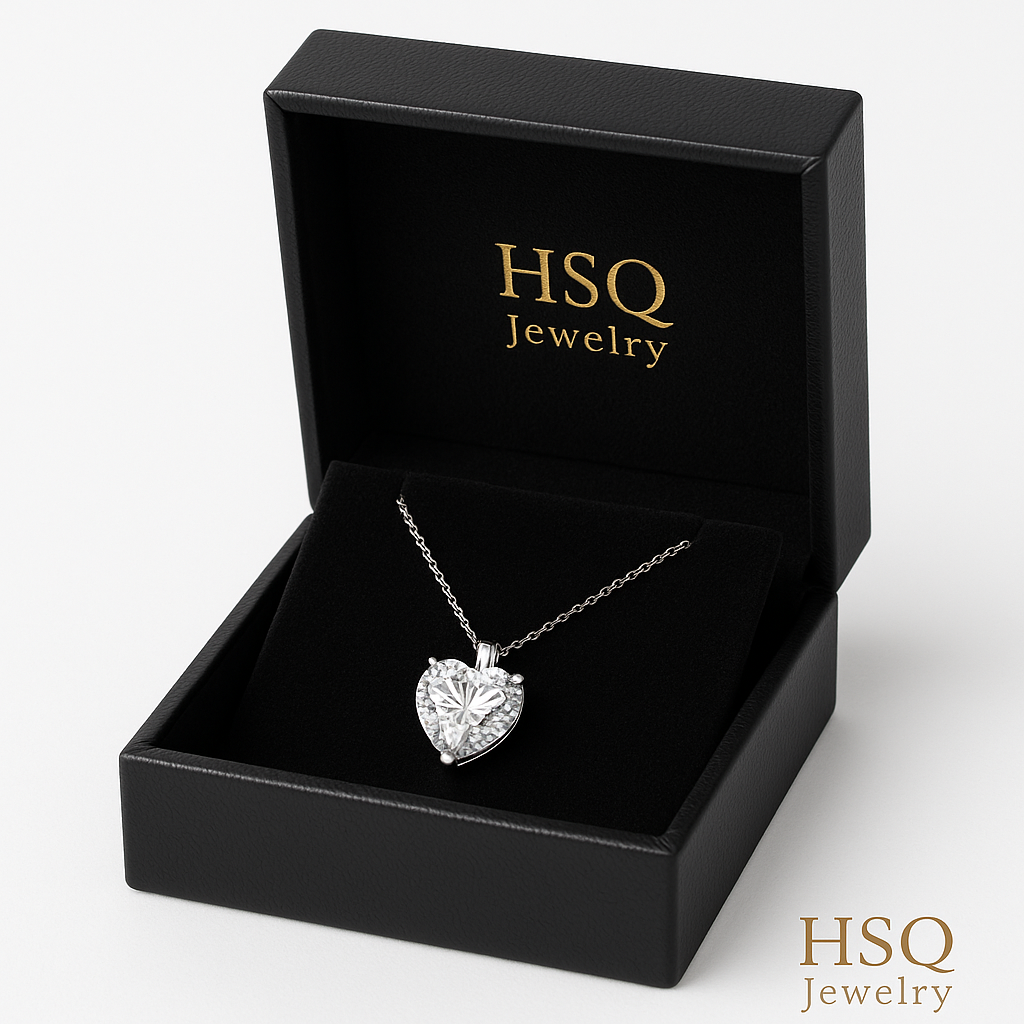Heart-Shaped Lab-Grown Diamond Necklace (1–30ct)