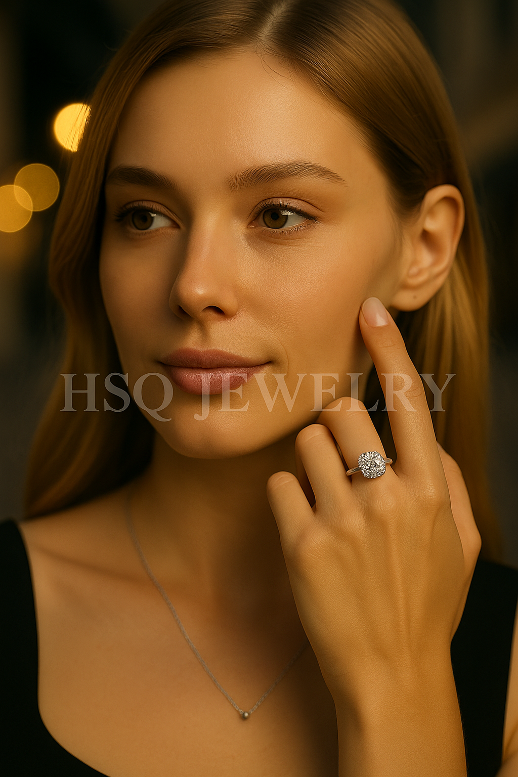 Cushion Cut Lab Grown Diamond Solitaire Ring